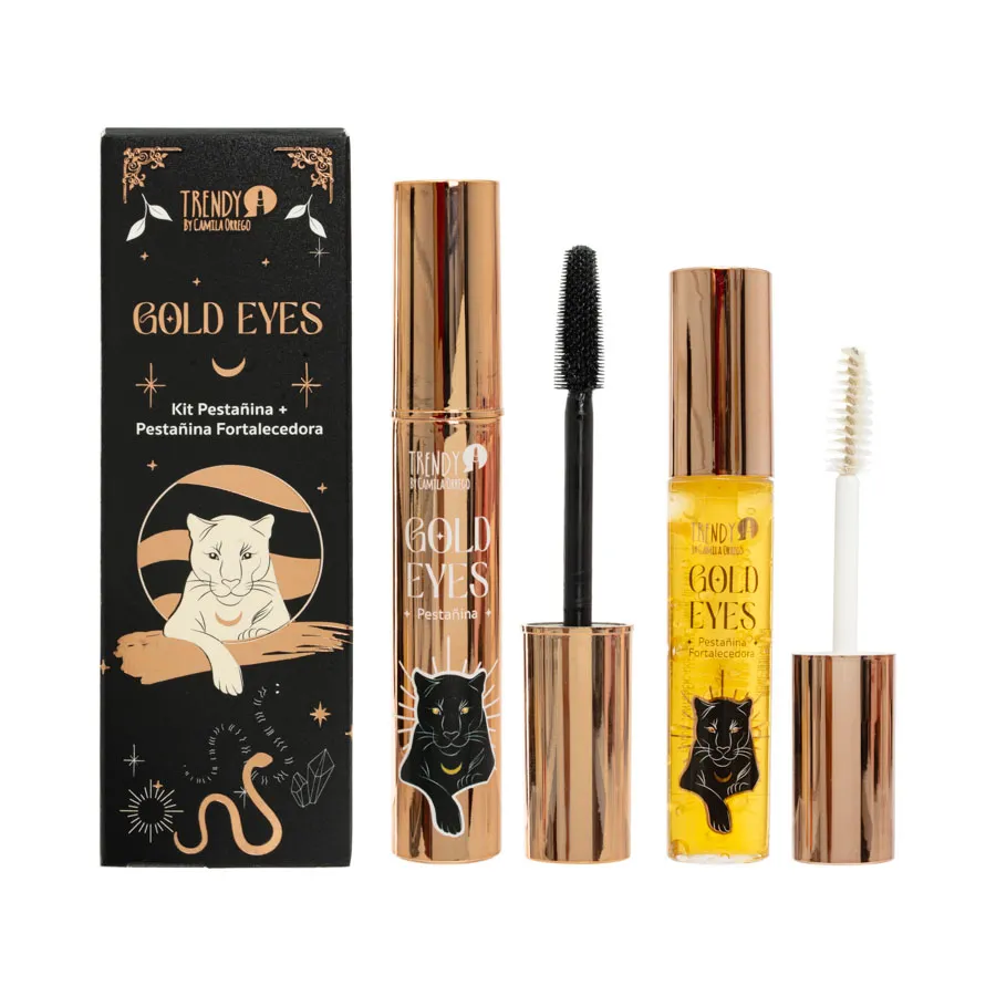 KIT DÚO PESTAÑINA+FORTALECEDORA GOLD EYES